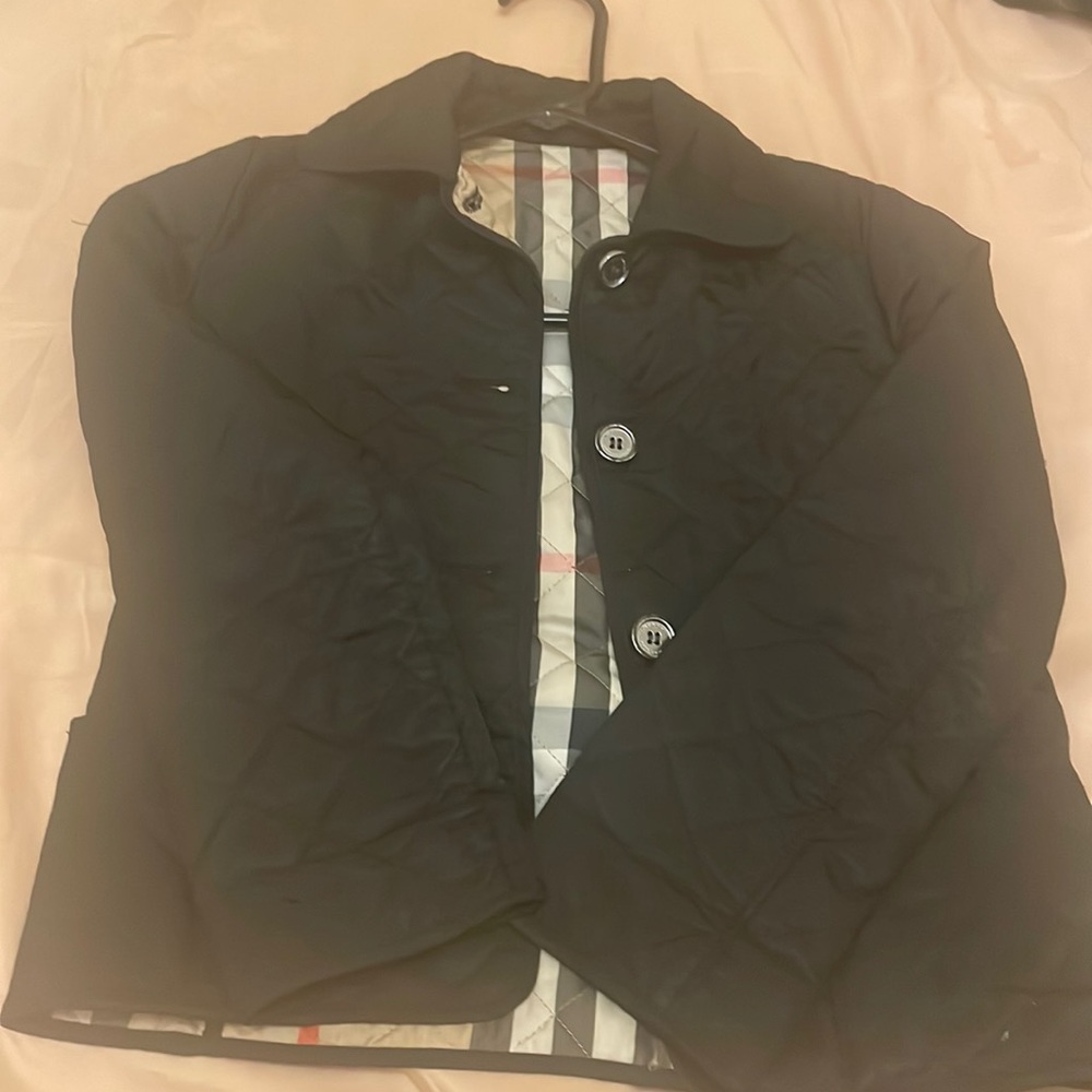 Boys Burberry Reversible Coat/Jacket  Black&Plad  Size Small